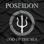 Poseidon God Of The Sea Greek God Trident T-Shirt