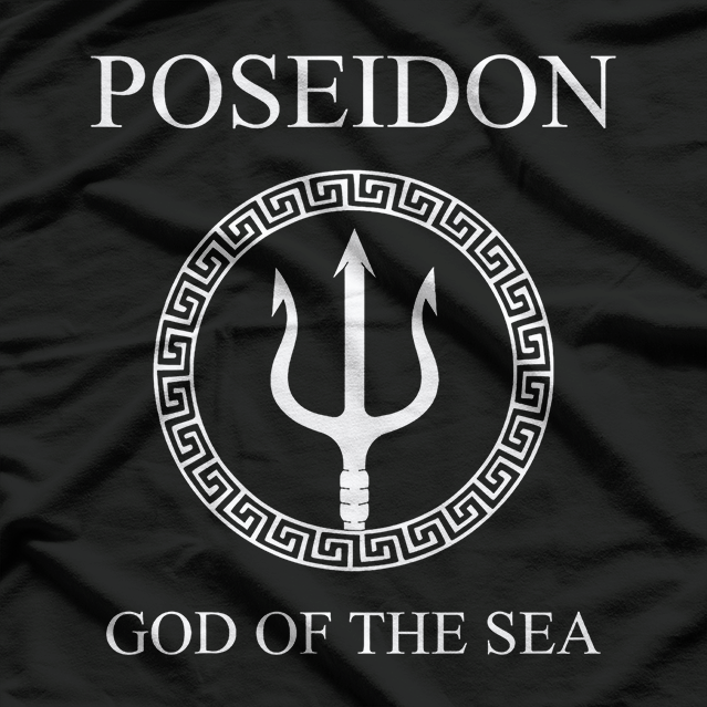 Poseidon God Of The Sea Greek God Trident T-Shirt