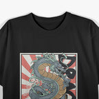 Japanese Dragon Retro Vintage Style T-Shirt
