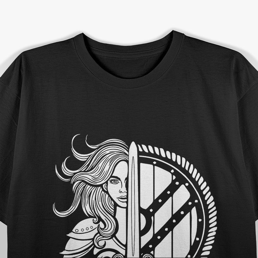 Viking Shield Maiden: Celebrating the Strength of Female Norse Warriors T-Shirt