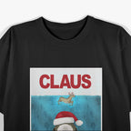 Funny Christmas Santa Claus Shark Reindeer T-Shirt