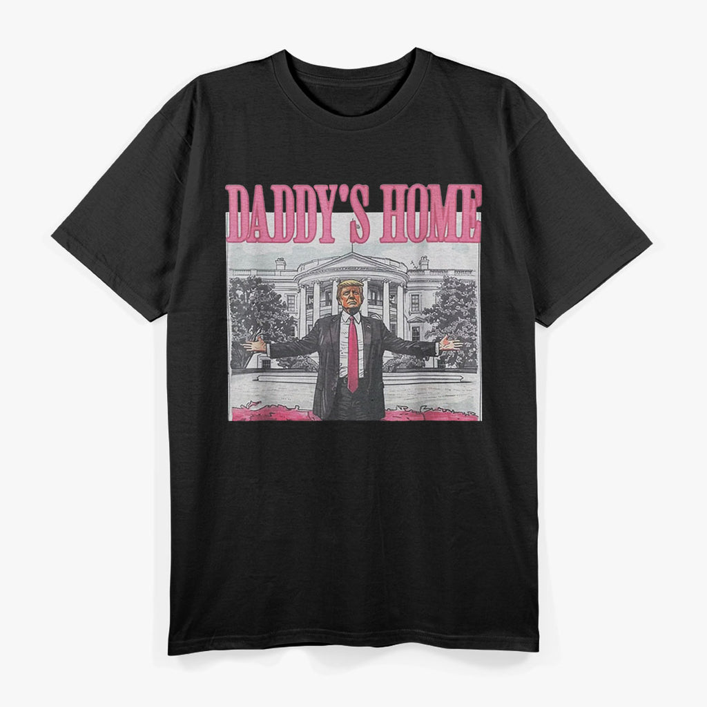 Trump 2024 Pink Daddys Home Men's T-Shirt