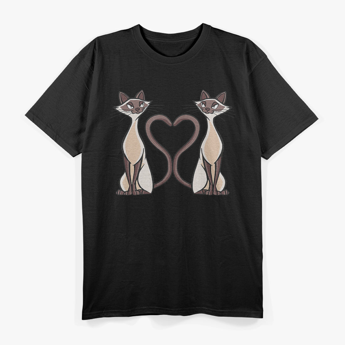 Love Siamese Cat Heart Kitten Cat T-Shirt