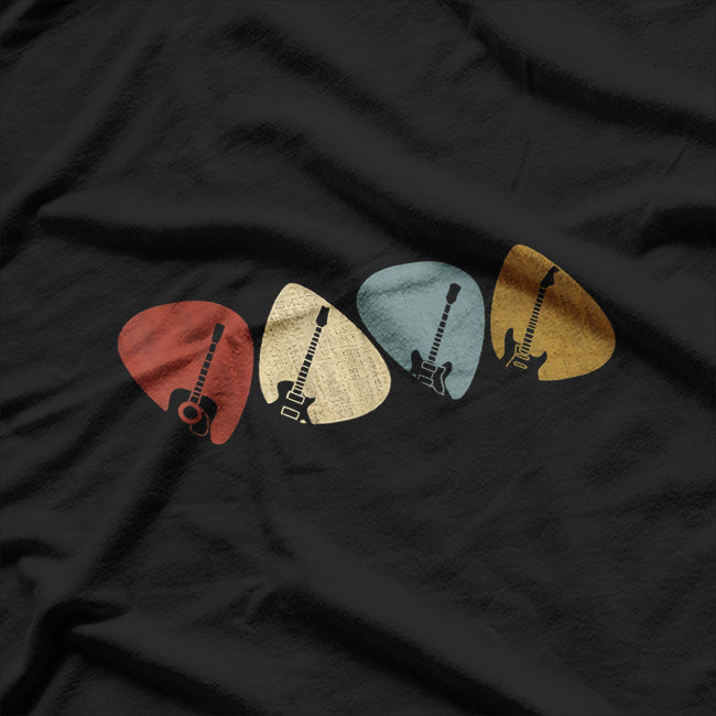 Guitar Selection Gift for Guitarists Retro Vintage T-Shirt
