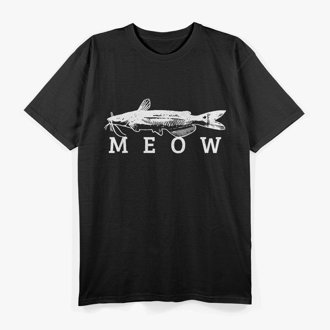 Catfish Meow Catfishing Fishing Fisherman T-Shirt