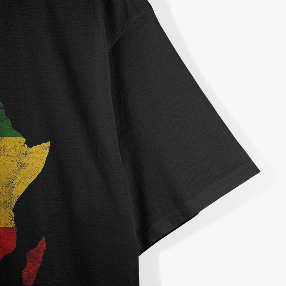 Reggae Africa Map Rasta Reggae Music Rastafari African Roots T-Shirt