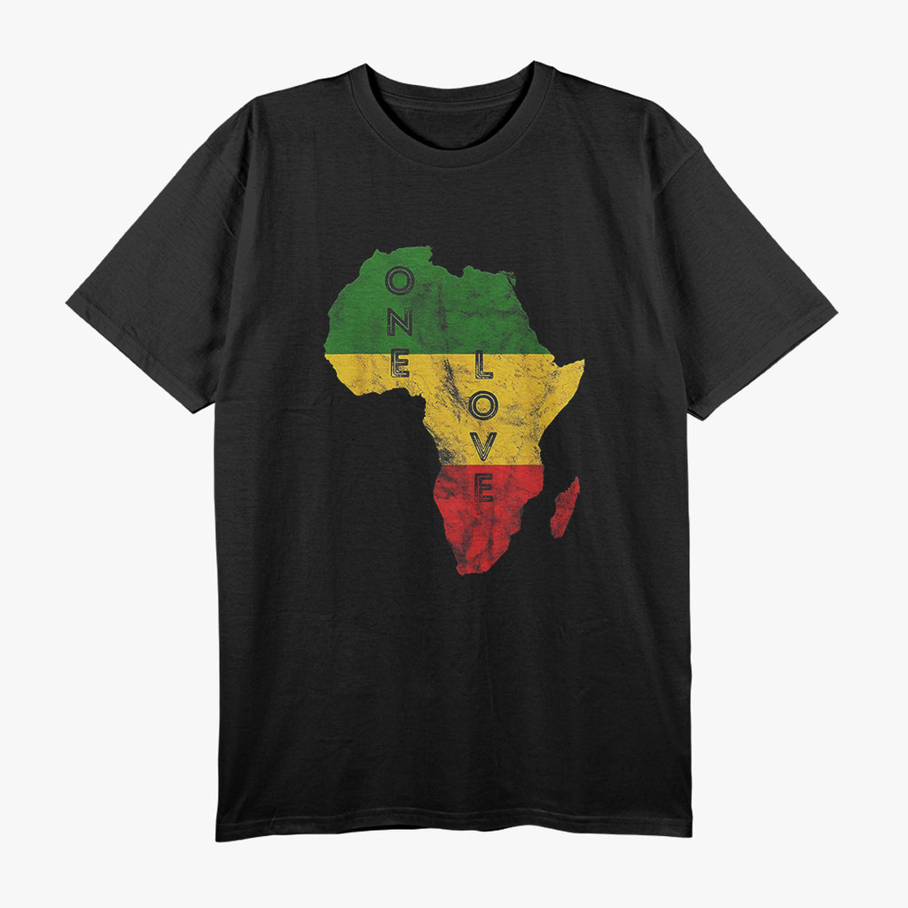 Reggae Africa Map Rasta Reggae Music Rastafari African Roots T-Shirt