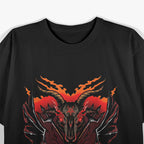 Satanic Baphomet Skeleton Skull Devil for Gothic Occult Lovers T-Shirt