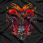 Satanic Baphomet Skeleton Skull Devil for Gothic Occult Lovers T-Shirt