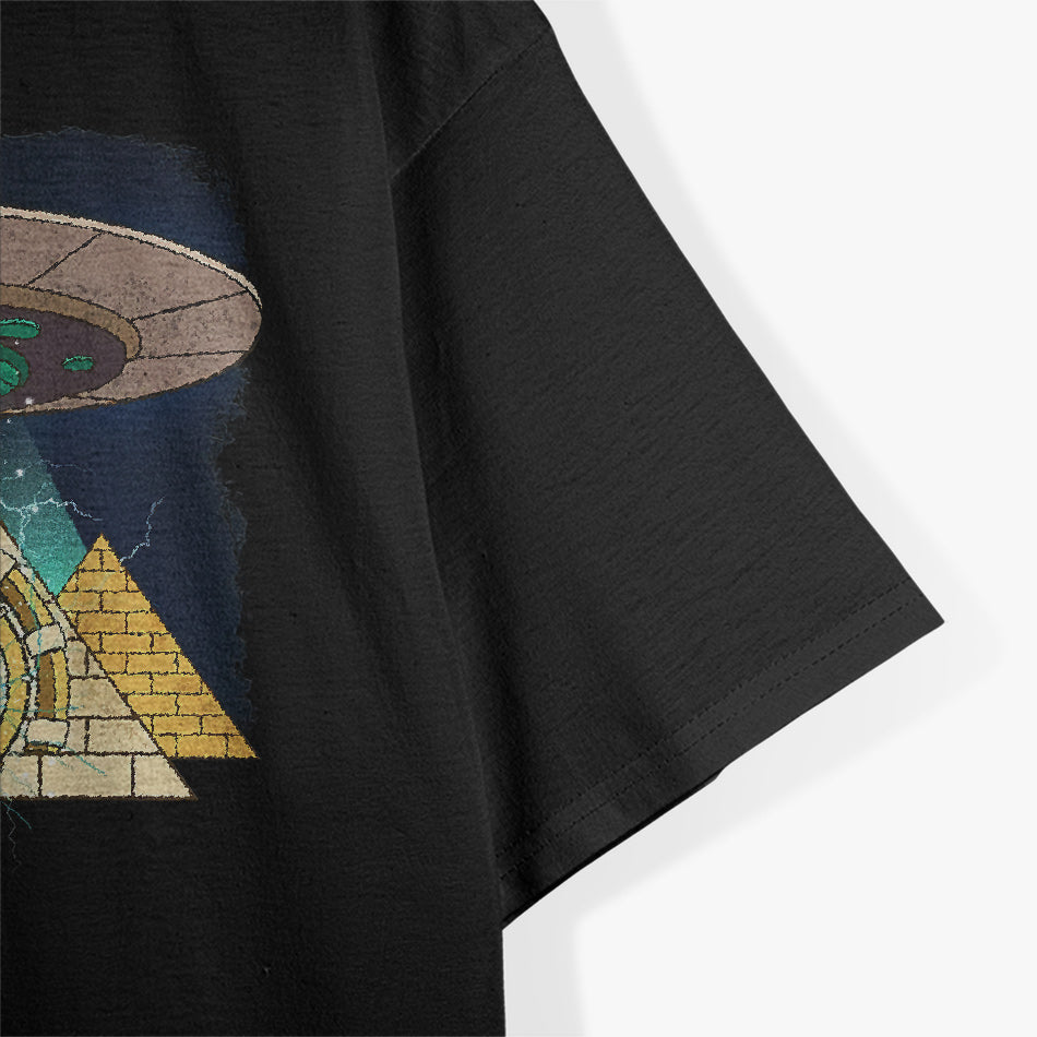 Ancient Astronaut Egyptian Pyramid Alien Conspiracy Theory T-Shirt