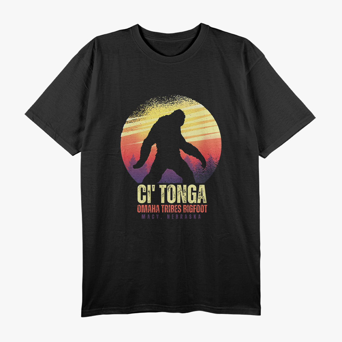 Ci Tonga Omaha Tribes - Bigfoot Legend from Macy, Nebraska T-Shirt