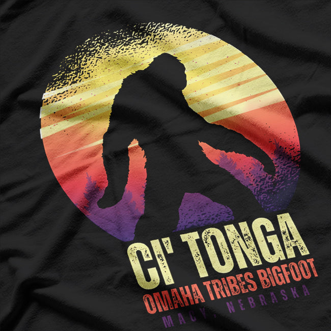 Ci Tonga Omaha Tribes - Bigfoot Legend from Macy, Nebraska T-Shirt