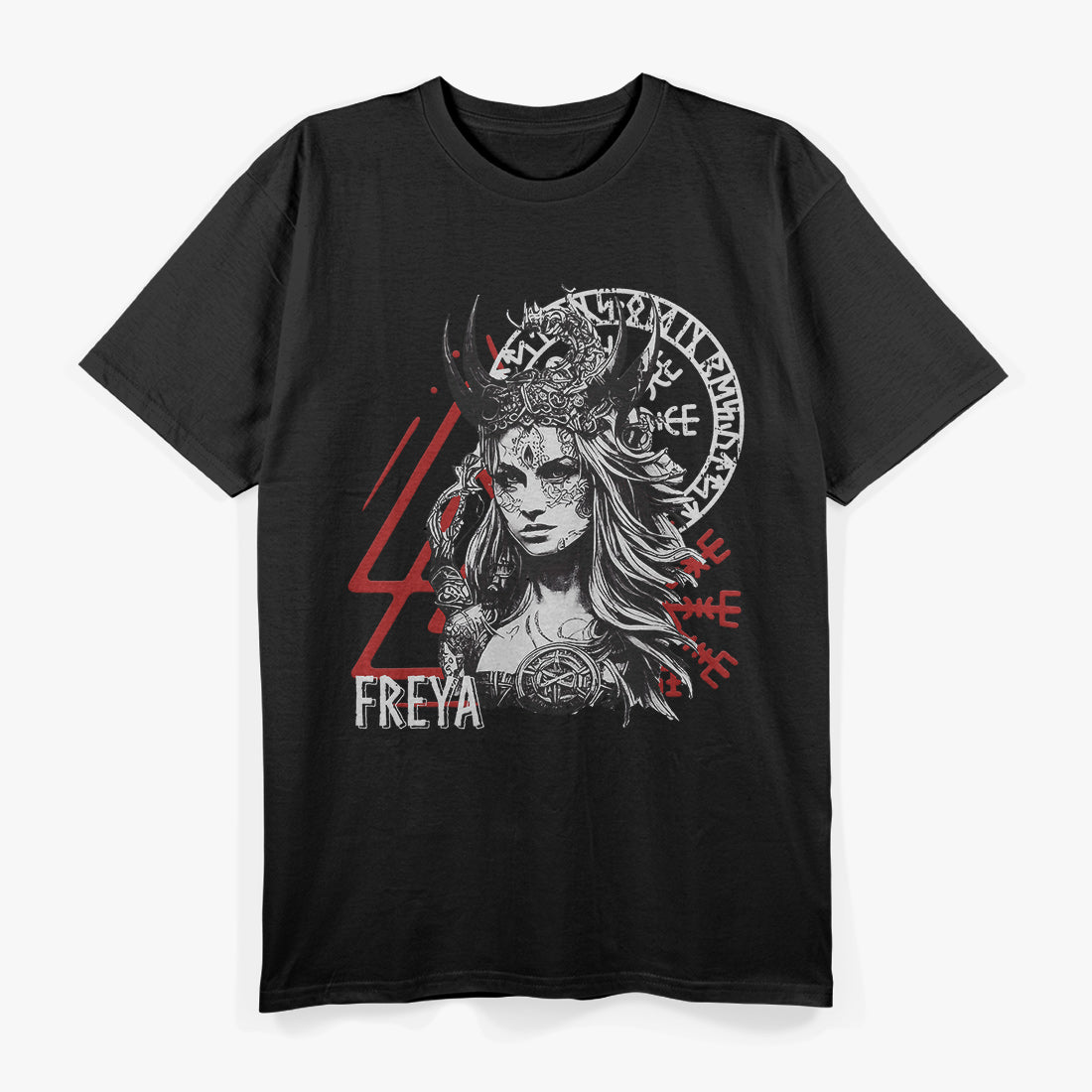 Viking Goddess Freya: Warrior of Love, Beauty, and Battle T-Shirt