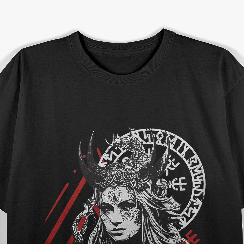 Viking Goddess Freya: Warrior of Love, Beauty, and Battle T-Shirt