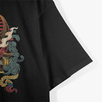 Oni Mask - Japanese Devil Face with Modern Japan Street Style T-Shirt