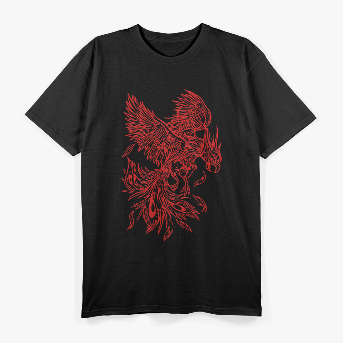 Phoenix Fire Bird Rising from Ashes of Myth and Rejuvenation T-Shirt
