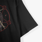 Satanic Pentagram 666 Baphomet Ritual Design for Goth Enthusiasts T-Shirt