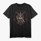 Satanic Pentagram 666 Baphomet Ritual Design for Goth Enthusiasts T-Shirt