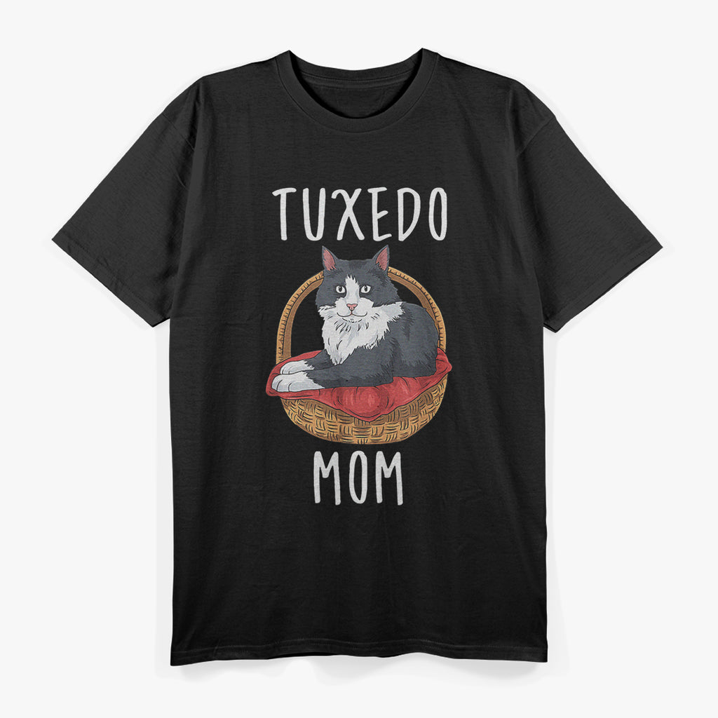 Tuxedo Cat Gifts Women Girls Tuxedo Mom Tuxedo Cat T-Shirt
