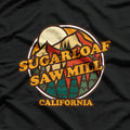 Vintage Sugarloaf Saw Mill, California Mountain Hiking T-Shirt