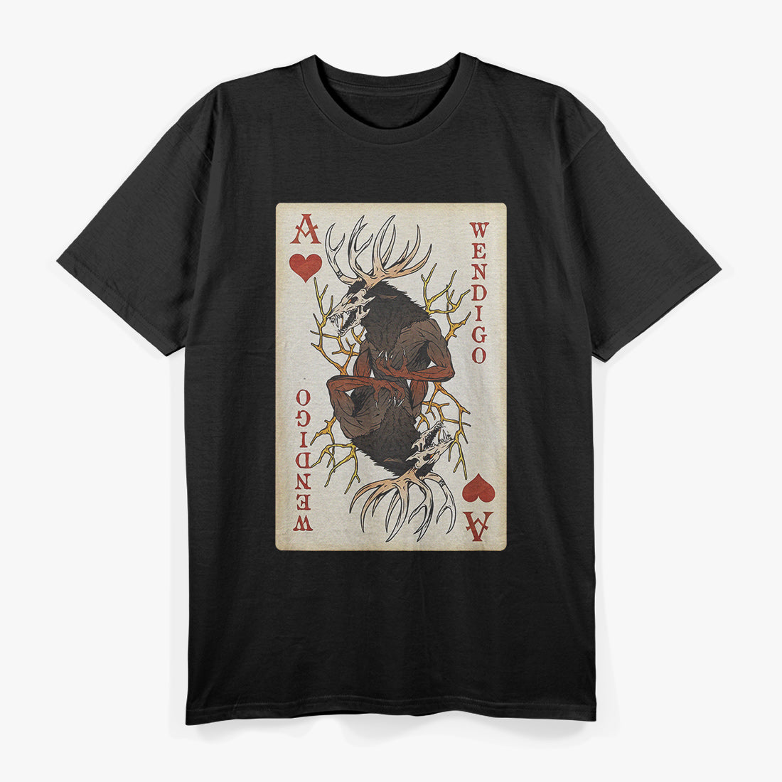 Wendigo: Original Cryptid Playing in the Shadows of Folklore T-Shirt