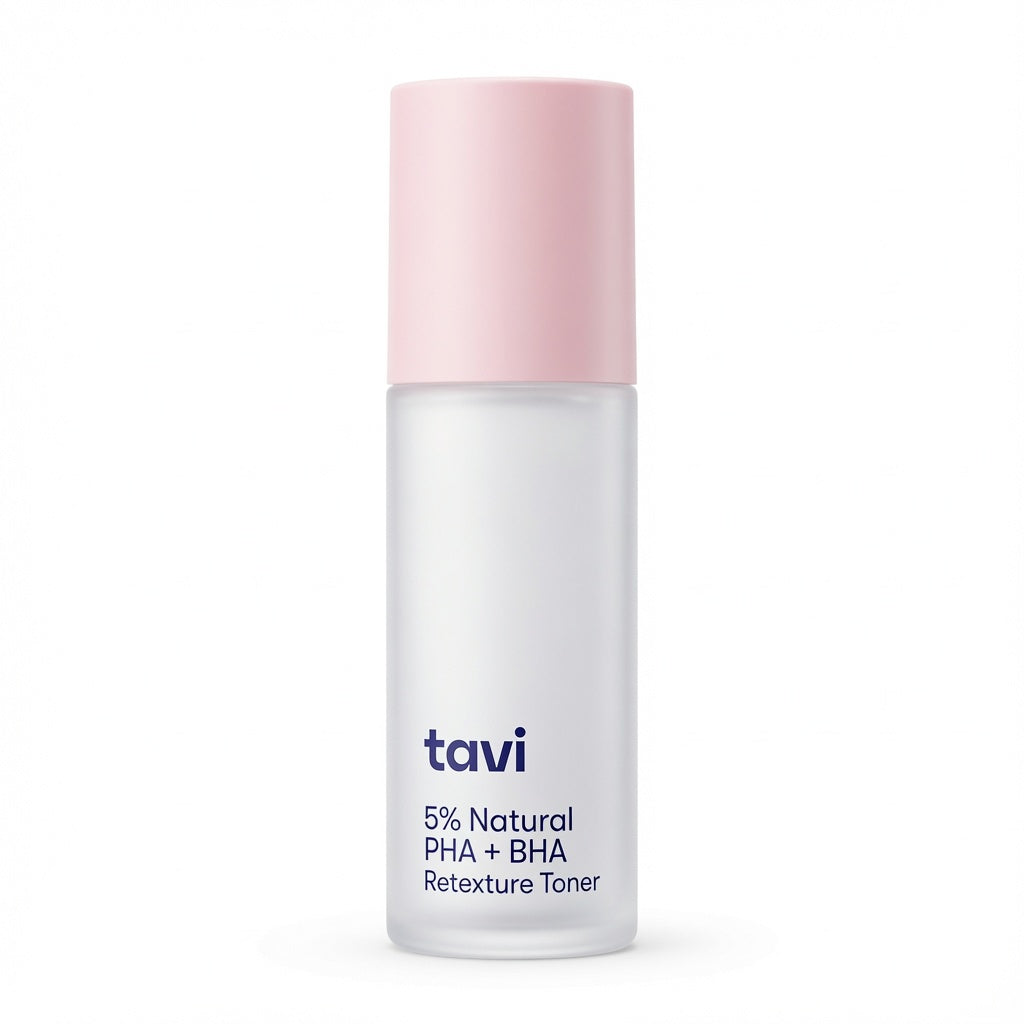 TAVI 5% Natural PHA+BHA Retexture Toner 100ml Exfoliating Facial Toner