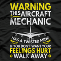 Aircraft Mechanic Detail, Pilot Mechanic T-Shirt