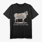 Algebra Math Calculator Funny Problem Solver Cow Moo T-Shirt
