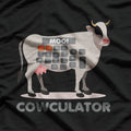 Algebra Math Calculator Funny Problem Solver Cow Moo T-Shirt