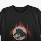 American Werewolf Scary Horror Cityscape Terror T-Shirt