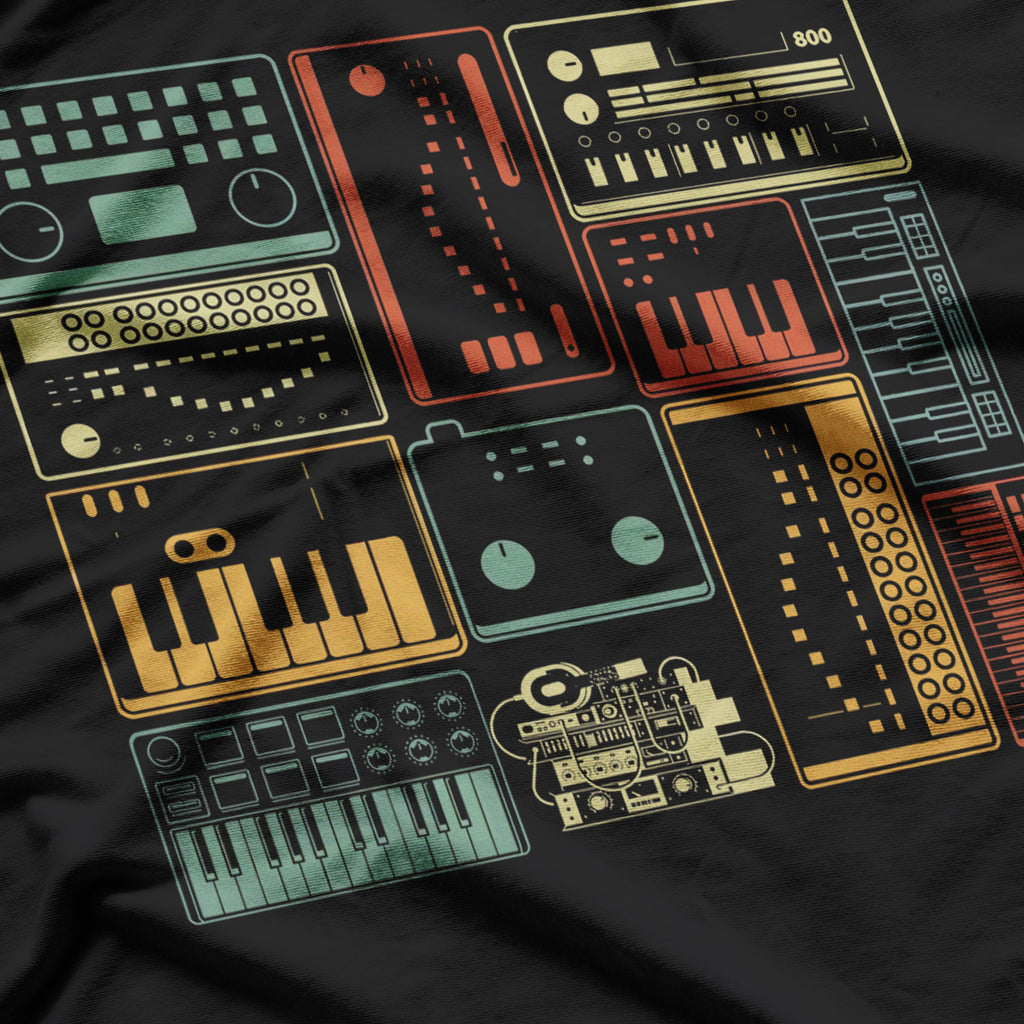 Analog Modular Synthesizer Music Producer Keyboard T-Shirt