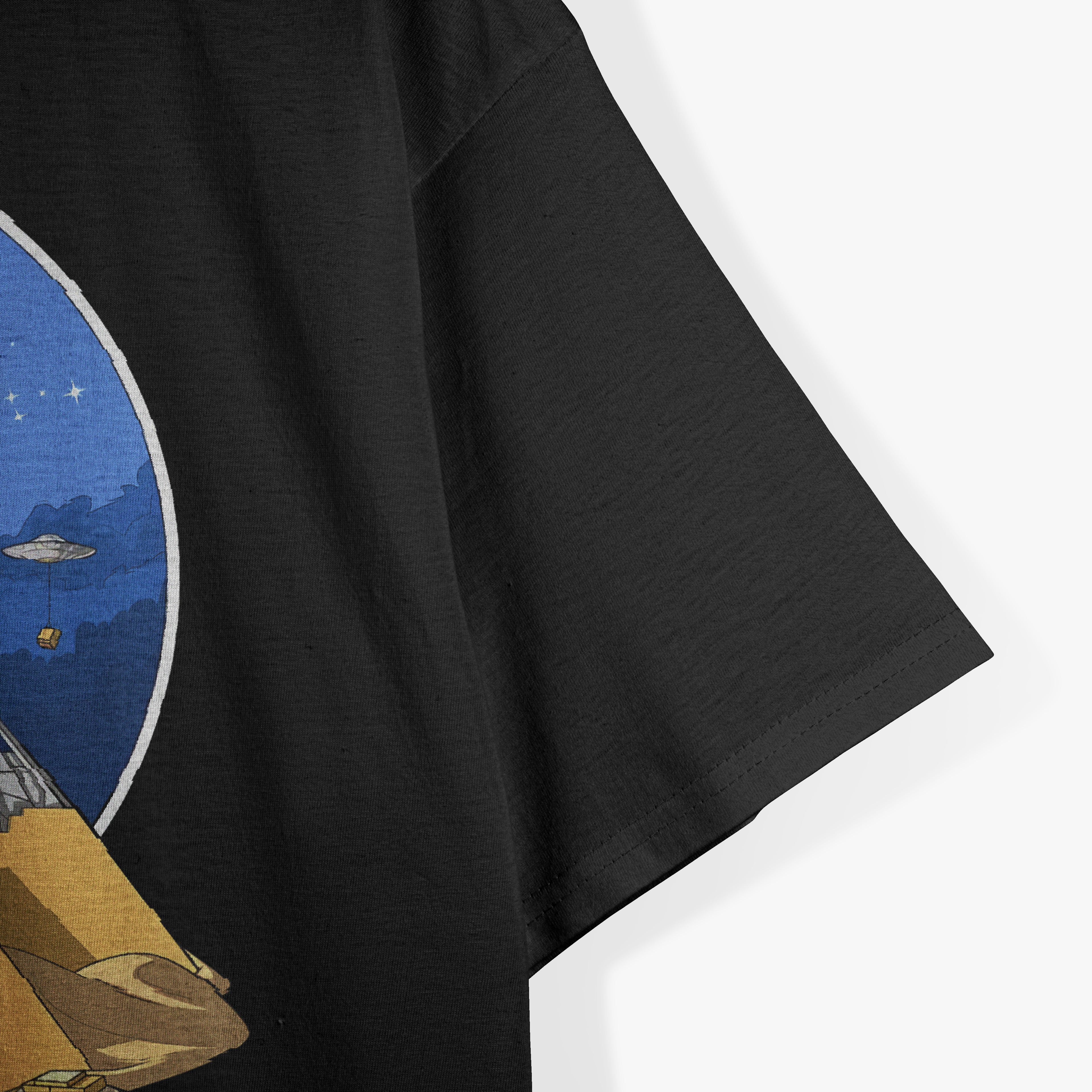 Ancient Egyptian Pyramids Aliens Space UFO Science Fiction T-Shirt
