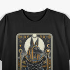 Anubis Egyptian God Ancient Deity Pharaoh Hieroglyphs T-Shirt