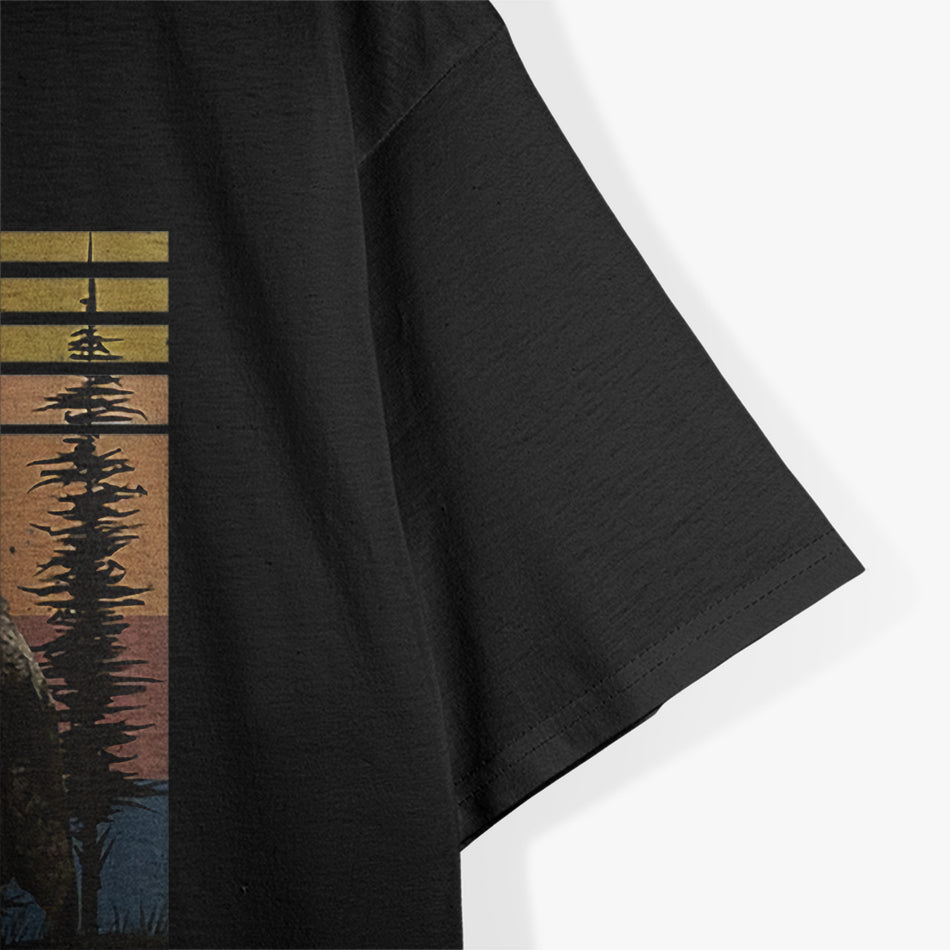 Hey Look A Menu Funny Camping Bear Vintage T-Shirt