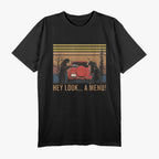 Hey Look A Menu Funny Camping Bear Vintage T-Shirt