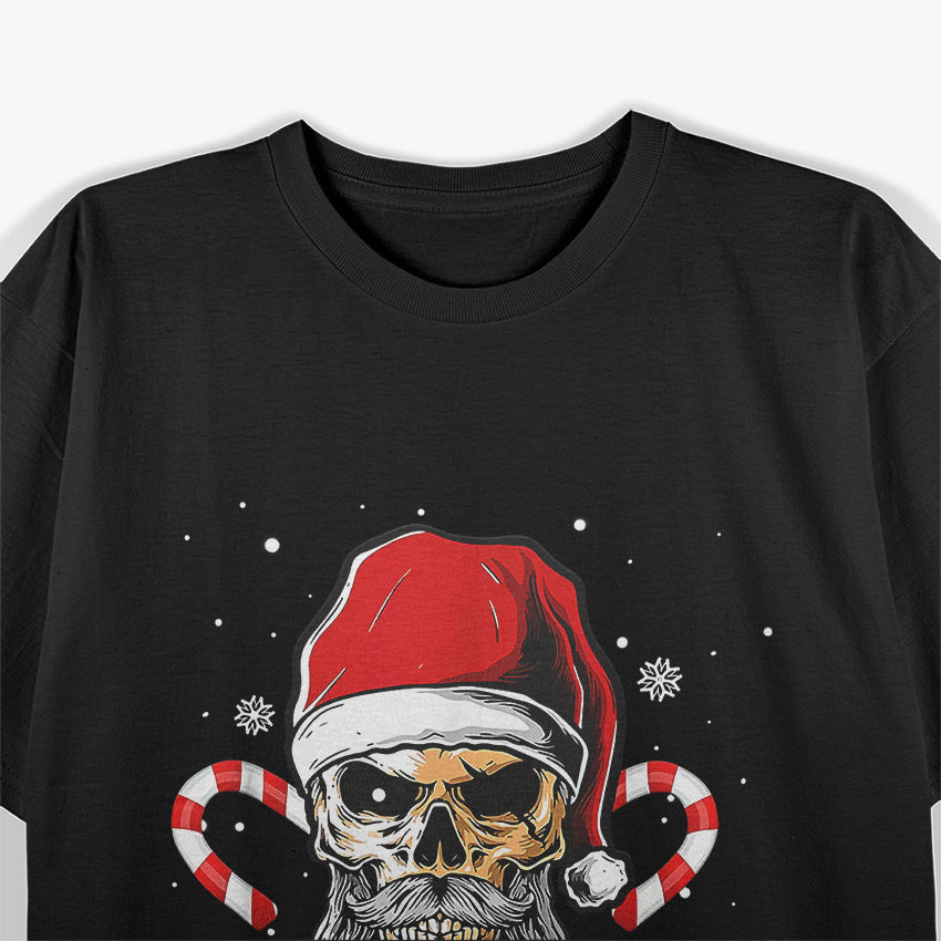 Santa Pirate - Funny Christmas Skull Beard T-Shirt