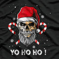 Santa Pirate - Funny Christmas Skull Beard T-Shirt