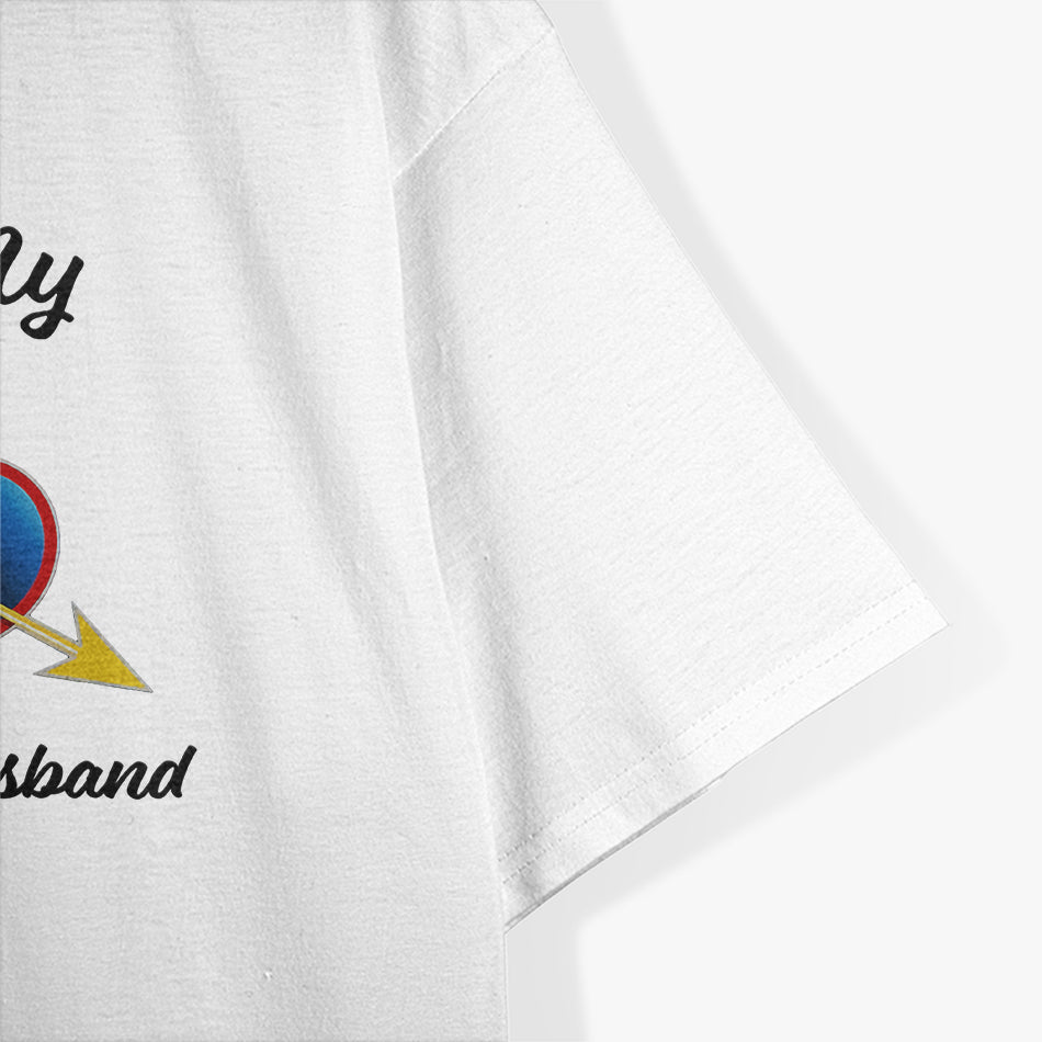 I Love My American Husband - Funny Patriotic Marriage T-Shirt