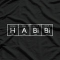 Habibi Funny Arabic Lebanese Word Periodic Table Style T-Shirt