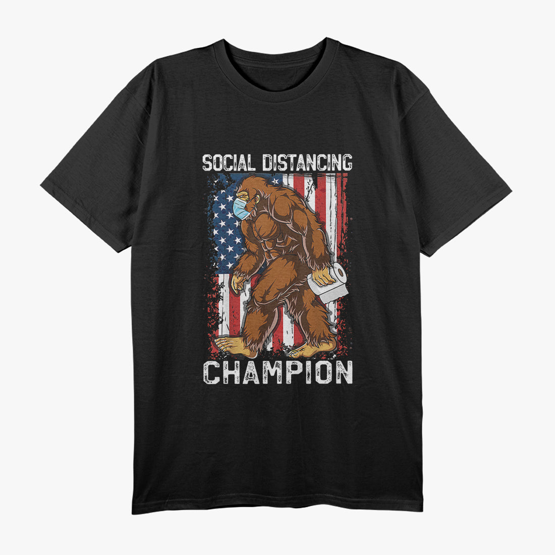 Bigfoot - Distancing Champion Funny Cryptid T-Shirt