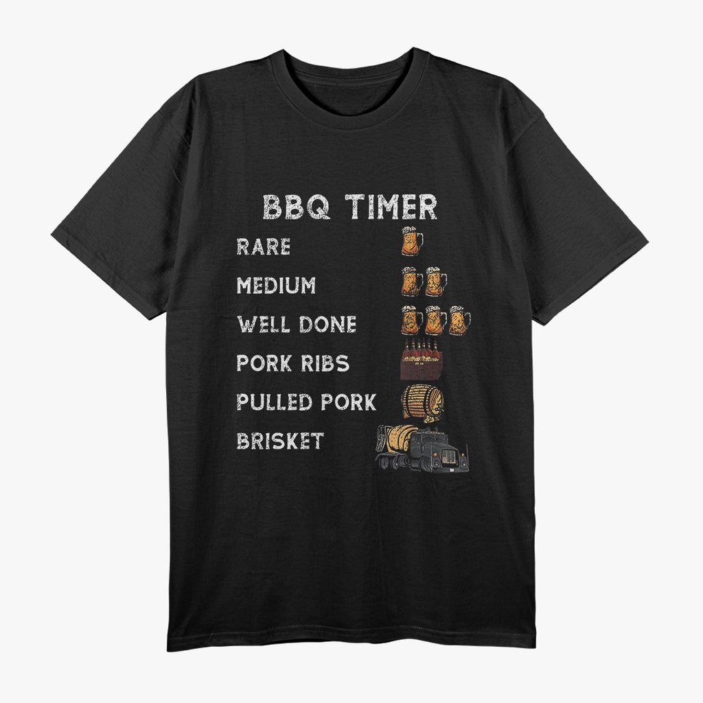 BBQ Smoker Timer - Funny Brisket & Ribs Cooking T-Shirt
