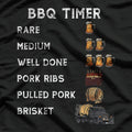BBQ Smoker Timer - Funny Brisket & Ribs Cooking T-Shirt