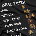 BBQ Smoker Timer - Funny Brisket & Ribs Cooking T-Shirt