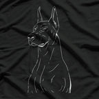 Doberman Line - Sleek & Strong Dog Design T-Shirt