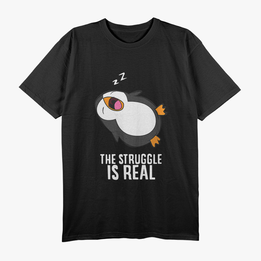Funny Tired Penguin - Lazy and Adorable Animal Lover T-Shirt