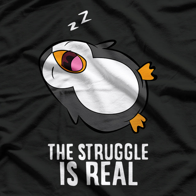 Funny Tired Penguin - Lazy and Adorable Animal Lover T-Shirt