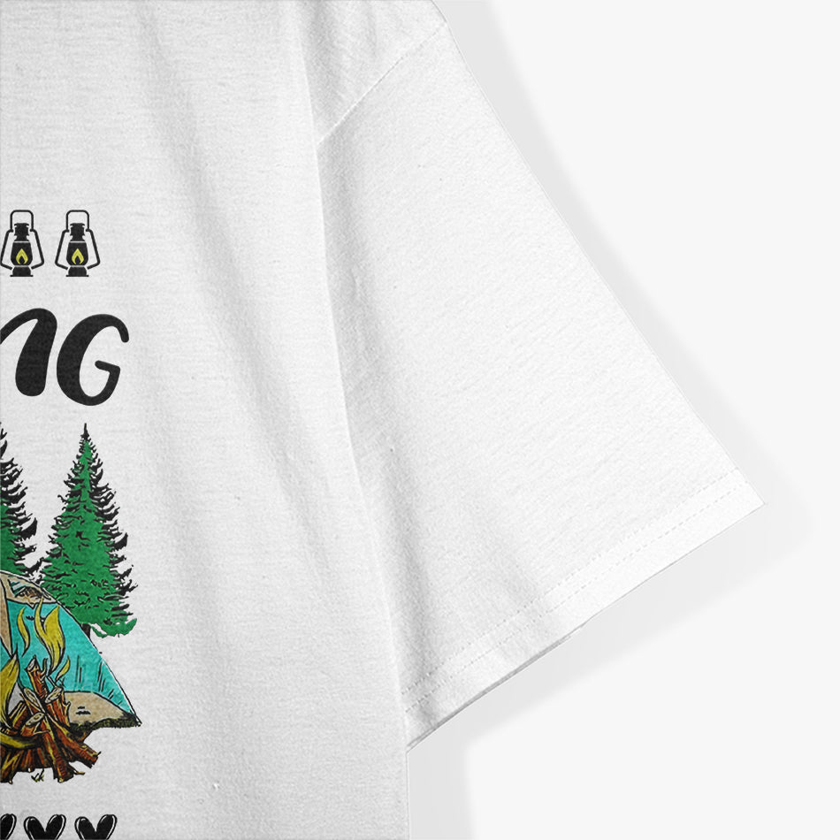 I'm Done Teaching Let's Go Camping Fun Design T-Shirt