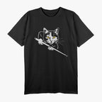 Cool Cat Playing Pool Billiards In A Retro Lounge T-Shirt