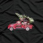 Christmas Farm Animals on a Truck Funny Holiday T-Shirt
