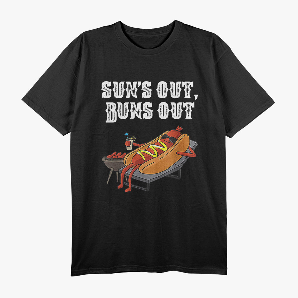 Sun’s Out, Buns Out – Funny Hot Dog BBQ T-Shirt